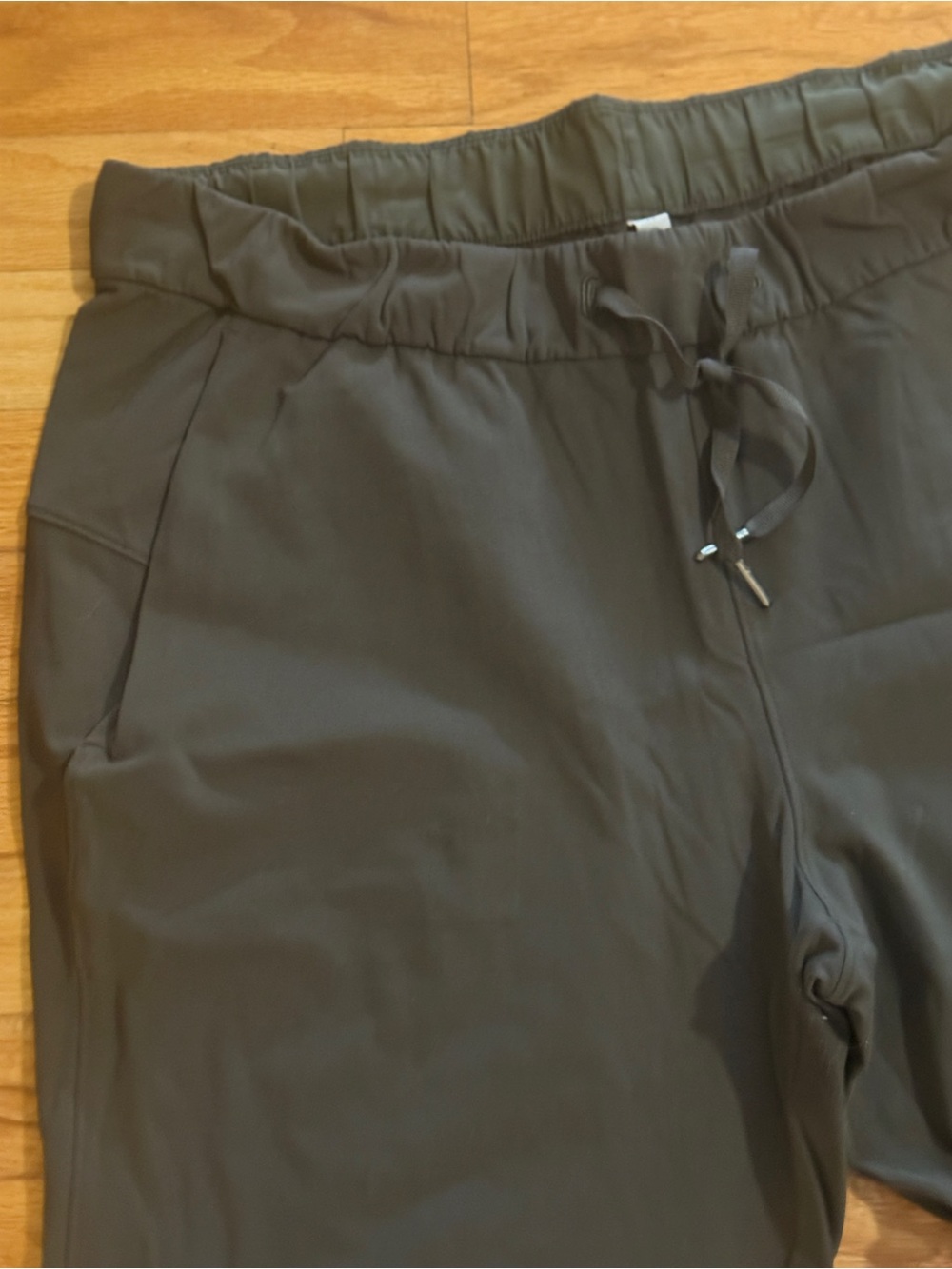 Women’s Stretch Drawstring Pants - Olive - Picture 3 of 3